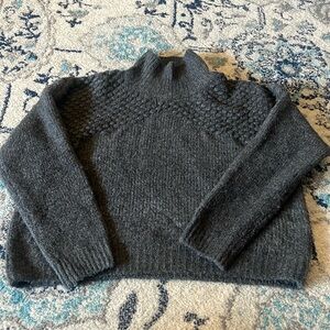 Free People Grey Turtleneck Sweater